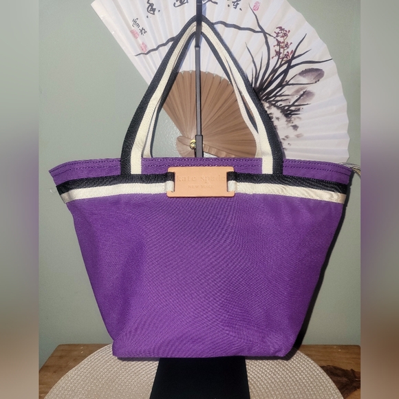 kate spade Handbags - kate spade Purple Canvas Bag